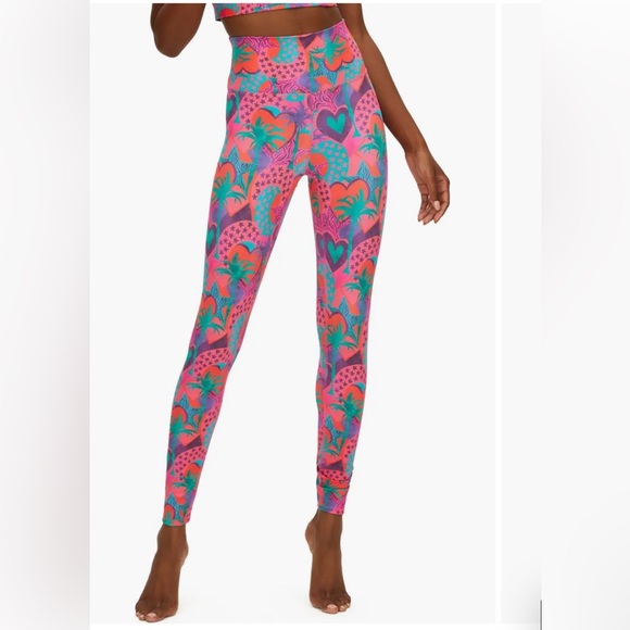 Beach Riot Sport Hearts of Palm Leggings - Picture 1 of 10
